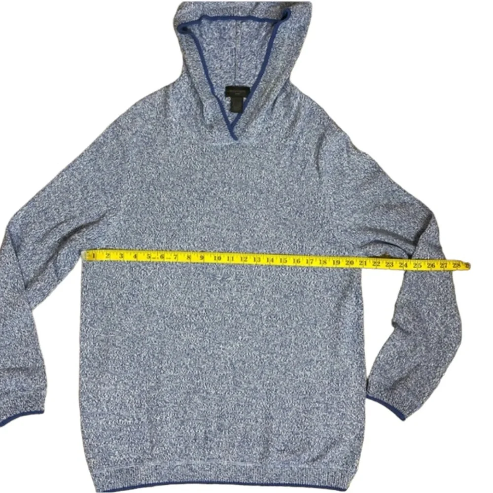 Men’s Magaschoni Hooded Marled Cotton Blend Sweater NWT